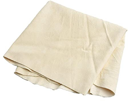 Oniissy Chiffon de nettoyage en peau de chamois naturelle, chiffon de nettoyage en cuir, serviette de lavage de voiture, serviette de séchage pour nettoyage de voitures, appareils photo, 40 x 30 cm