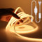 Wisada COB LED Band 0.5m, 220V 288 LEDs/m Superhell Warmweiss FCOB Neon LED Streifen,Hohe Dichte Flexibler LED Lichtband, Wasserdicht Silikon LED Neonlicht mit Schaltstecker für Architekturbeleuchtung