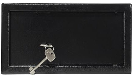 Möbeltresor Safe Tresor Geldschrank Wandtresor Wandsafe Schlüssel Wertsachen S2 - schwarz