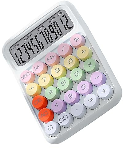 Calculadora Electrónica Innovadora de Teclado Mecánico KIMISS, Colorida, para el Hogar, la Escuela y la Oficina, con Función de Interruptor Mecánico y Cálculo Científico