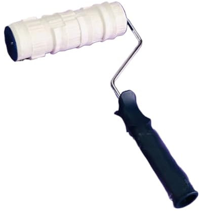 Rodillo de textura, rodillo de pintura estampado, Rodillo de pintura con textura de ladrillo de imitación de goma de 8 pulgadas, herramienta de pintura con efecto de grano con mango, herramienta de de