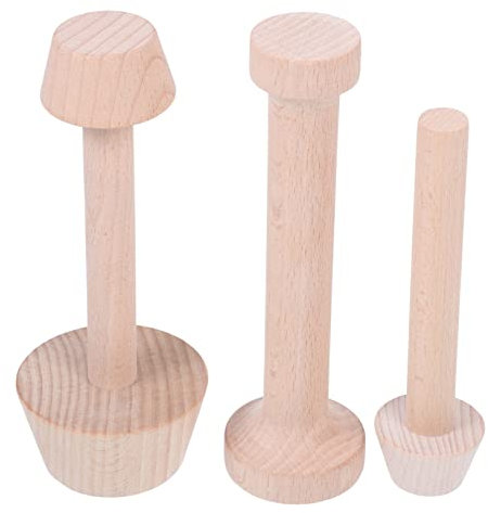 Gatuida 3piezas Molde Para Tarta De Huevo Moldes De Madera Para Tartaletas De Huevo Herramienta De Cocina Para Apisonar Tartas Cocina