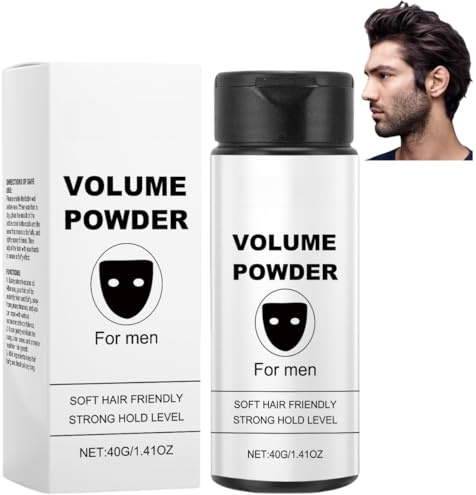 Polvos voluminizadores para hombre, polvos esponjosos para peinar, fáciles de aplicar y transportar, con ingredientes naturales, aptos para todo tipo de cabello.
