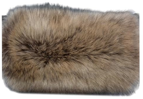 Greabuy Kunstpelz Handmuff Erwachsene Winter Warm Plüsch Handmuff Elegant Handmuff für Winter Arm