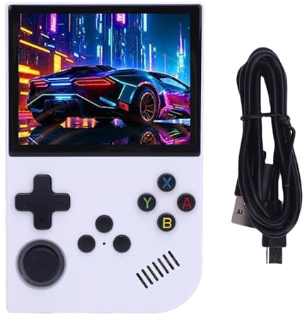 Tomotato Retro Handheld Game Console, 3.5 Inch 640x480 Screen Portable Gaming System with RK3326 Quad-Core CPU, 3500mAh Battery for 8H Play, Supports Multiple Emulators and Built-i (64G)