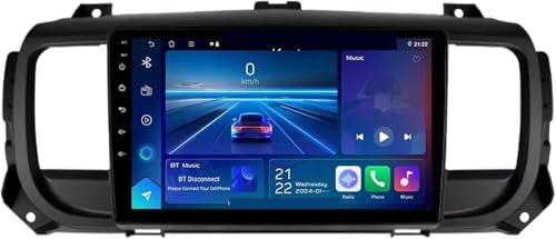 Dispositivo di navigazione per auto Autoradio stereo da 15 pollici per Citroen per Jumpy 3 SpaceTourer, con Carplay wireless(8 Core 4g+wifi 12g+256g)