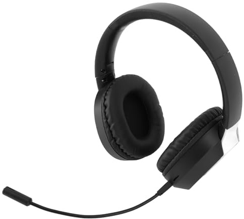 SPYMINNPOO Cuffie da Gioco Wireless, Cuffie Pieghevoli Bluetooth con Microfono con Cancellazione del Rumore, Batteria da 400 MAh per Uso Domestico e in Ufficio (BLACK)