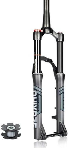 LHHL 20/24 Horquilla De Suspensión Bicicleta De Montaña Recorrido 140mm Estudiantes Adolescentes Horquilla Air MTB 1-1/2 Cónica Horquilla Delantera Eje Pasante 15 * 100mm(20inch)