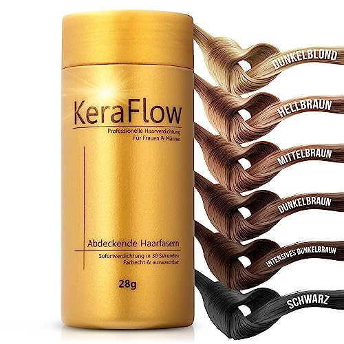 KERAFLOW STREUHAAR 28g – Schütthaar zur Haarverdichtung – Rot-braun