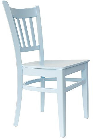 abritus Set 2 Stühle Stuhl Holzstuhl Esszimmerstuhl Küchenstuhl Buche Holz massivholz blau hellblau, fertig montiert Belastbarkeit 150 kg T002