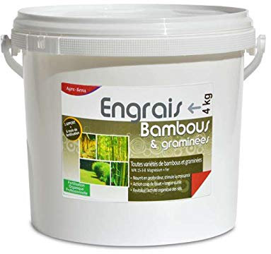 Engrais organique bambous et graminées. Seau 4 kg