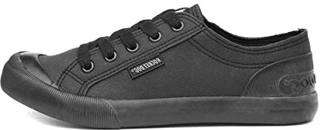 Rocket Dog Womens/Ladies Jazzin Canvas Fable Trainer (5 UK) (Black)