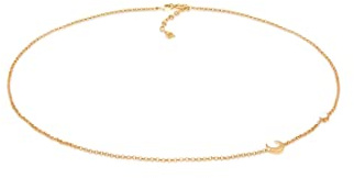 Elli Halskette Damen Filigran Basic Minimal mit Mondstein in 925 Sterling Silber