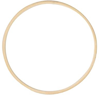 Sharplace Traumfänger Ringe Drahtringe 11 Größen Holz Bambus Blumenkranz Makramee Ringe Floral Hoop für Dreamcatcher, Hochzeitskranz Decor und DIY Handwerk, Wandbehang Dekor - 26cm