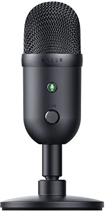 Razer Seiren V2 X - USB-Mikrofon für Streamer (25mm Kondensator-Mikrofon, Supernieren-Richtcharakteristik, Analoger Verstärkungsbegrenzer, Mikrofonüberwachung) Schwarz
