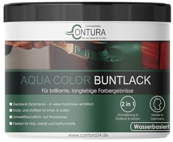Buntlack Lackfarbe 250ml Lack Außen Innen Holz 2in1 Metall Farbe Holzlack Möbellack (RAL 5002 Ultramarinblau)