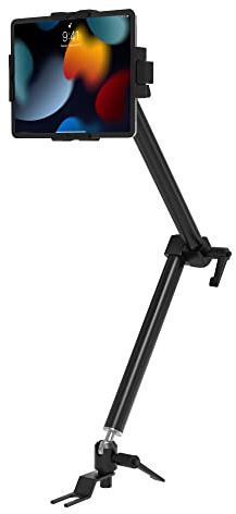 CTA Digital Security Vehicle Mount – Custom Flex Vehicle Mount with Security Universal Holder for iPad Air 4, iPad 7th, 8th, 9th Gen 10.2”, and More (AUT-CFVMH), Black