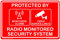 Outdoor Weatherproof Home DIY/Professional Laser Engraved Sign | Radio Monitored Security System | Size M