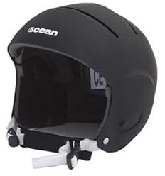 OCEAN Rhino Kitesurf- und Wassersport-Helm, Unisex, Schwarz, S/M (540 mm - 575 mm)