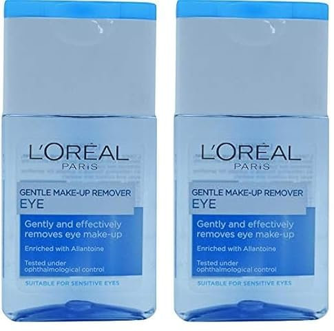 L'Oreal Paris Gentle Eye Make-Up Remover for Sensitive Eyes 125 ml (Pack of 2)