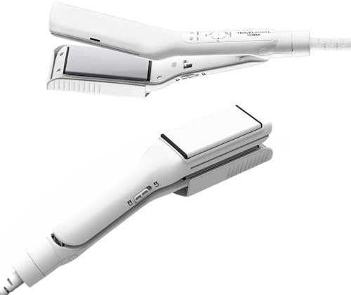 Conair 2-in-1 Travel and Flat Mini Iron for Clothes, Hair Straightener