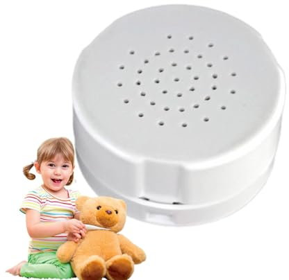 Grabadora de voz de animales de peluche, grabadora de mensajes de peluche,Caja de sonido con botón de 60 segundos - Dispositivo de grabación de juguete reutilizable Grabadora de voz Cass