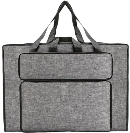 Uitndvyte Bolsa de transporte pequeña para tablero de dibujo, bolsa de almacenamiento para artistas, dibujos, pósteres, bocetos, pinturas, etc, gris claro