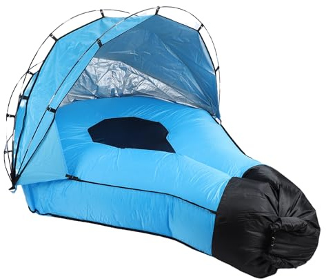 Fabater Canapé Gonflable à Air avec Abat-Jour, Chaise Gonflable Imperméable pour Se Détendre sur la Plage à L'extérieur