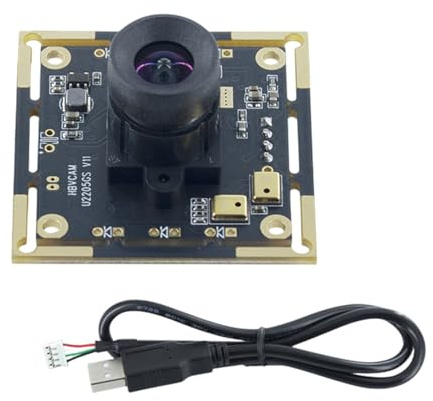 YROHGKPN Module de caméra USB de 2 mégapixels pour des applications de numérisation rapide avec doubles microphones numériques intégrés pour les appareils équipés d'une webcam à grande vitesse