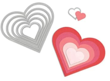 Sizzix Framelits Die Set 6/PK - Hearts