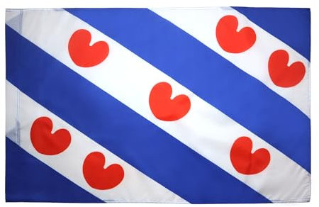 AZ FLAG Bandiera Provincia di Frisia 150 x 90 cm - Bandiera Fryslân - Paesi Bassi 90 x 150 cm Foro per Asta