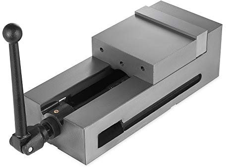 VEVOR High Precision Milling Vice 6 Inch,Bench Clamp Vise Nodular Cast Iron Material,Flat Clamp Vise Mill Vise for Milling Drilling Machine and Precision Parts Finishing