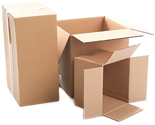 Karton Faltkartons Verpackungen Versandkarton Schachtel Faltschachtel Versand Box Umzugkarton 1-wellig (250 x 175 x 100 mm, Menge: 20 Stück)