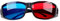 Lot de 3 paires de lunettes stéréo 3D avec verres rouge et bleu - pour expérience visuelle de films et anaglyphes - Respectueuses de l’environnement et pratiques