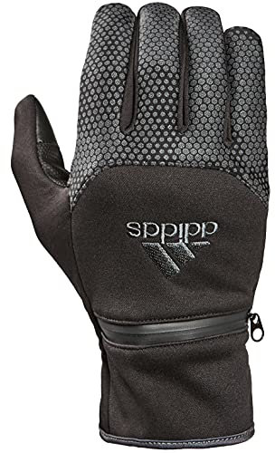 adidas Winter Performance Voyager 2.0 Reflektierende Handschuhe mit Mehreren Touchscreen-Leitfähigkeitspunkten, Schwarz, Größe S/M