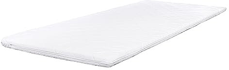Pillows24 - Topper 140x200cm aus Kaltschaum - 6cm hoch - Matratzentopper mit abnehmbarem Bezug | Wendbar & Fixierbänder | Oeko-TEX | Made in EU - Matratzenauflage | Matratzen Topper für jedes Bett