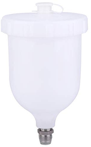 Cocoarm 600 ml Farbspritzpistolentopf, Spritzpistolentopf mit Schwerkraftzufuhr Farbspritzpistole Kunststoff-Fließbecher Farbbecher Ersatz-Farbbecher für D-evilbiss/T-EKNA Pro Pri FLG