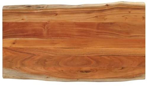 vidaXL Piano Tavolo 100x60x3,8 cm Rettangolare Legno Acacia Bordi Vivi, Piano Tavolo in Legno, Piano Tavolo Rettangolare, Piano tavolino