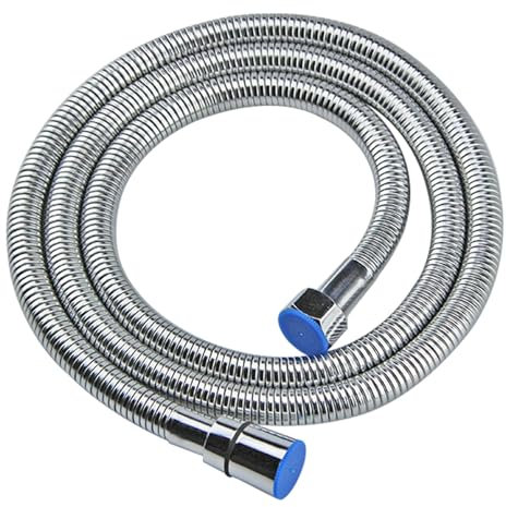 HarmonyCrafts 1 Piece 1.5M Universal Shower Pipe Stainless Steel Shower Pipe Brass Connector Shower Hose Replacement