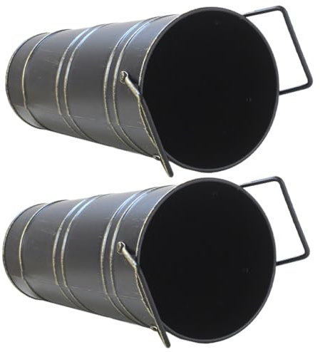 Supvox Metall-blumeneimer-vase Vintage-Design Eisen-blumentopf Für Wohnzimmer