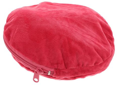 Beavorty Housse Bouillotte Flanelle Douce Et Isolante Pochette Ronde Thermique Compatible Chauffages Électriques Couvre Bouteilles Chaud Réutilisable Pour Hiver