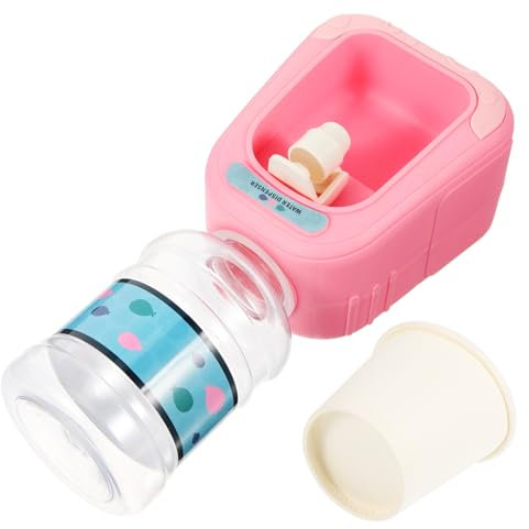 Toddmomy Unisex Tiny Water Dispenser Mini Water Dispenser Simulated Home Appliance Pretend Model Home Appliance Model Unisex present Pink Plastic