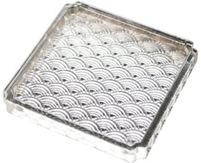 Posavasos de Vidrio granulado con Aislamiento térmico, antiescaldaduras, Antideslizante, for Tazas té, pequeño(7.7 * 7.7cm)