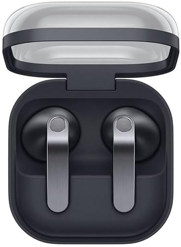 Samsung Galaxy Buds4 Trådlösa Bluetooth-hörlurar, 1-vägs högtalare, brusreducering via anpassningsbar brusreducering, in-ear-hörlurar med 360-ljud, AI-agent med röststyrning, svart