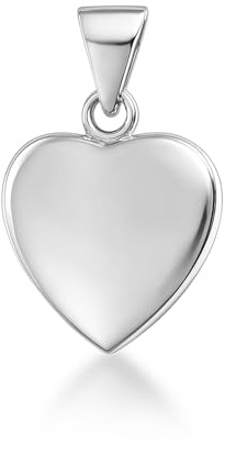 Tuscany silver sterling silver polerat hjärthänge