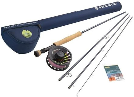 Redington Coastal Coldwater Fly Fishing Field Kit, 9' Medium-Fast Action Rod and Behemoth Reel, Striped Bass Fly Line, Carrying Case