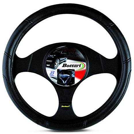 Bottari Coprivolante Stylish per Auto, Nero, Diametro 35-37 cm