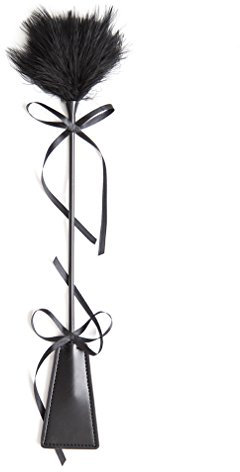 Boowhol Damen Herren Feder Peitsche mit Bogen Paddel Erotik Federkitzler Fesseln Bondage S&M Sexspielzeug Flirten Reizvolle Flogger