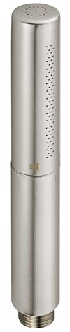Heyalan Hand Held Shower Wand, High Pressure Handheld Head with Strong Flow, Luxury Spray for Bathroom,Dual Function,Brushed Nickel