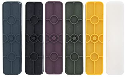 ToniTec Verglasungsklotz-Set Unterleger Verglasungsklötze je 100 Stück 24 x 1, 2, 3, 4, 5, 6 mm sortiert